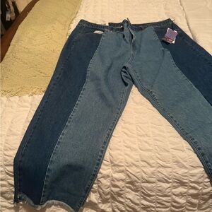 Target Two-Tone Denim Women's Flare Jeans